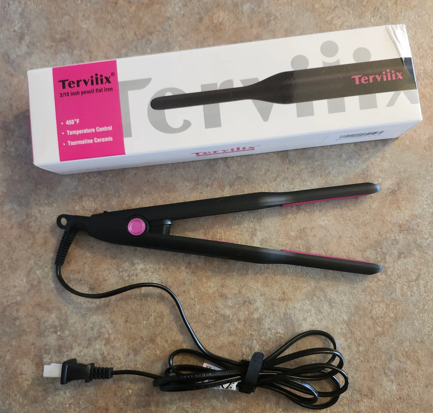 Terivilix 3/10 inch Pencil Flat Iron - New in Box image indicator(4)