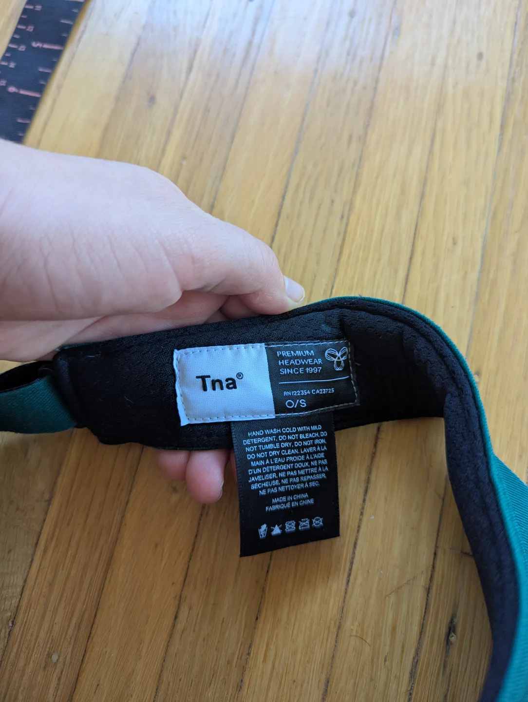 TNA Aritzia Green Visor Hat image indicator(3)