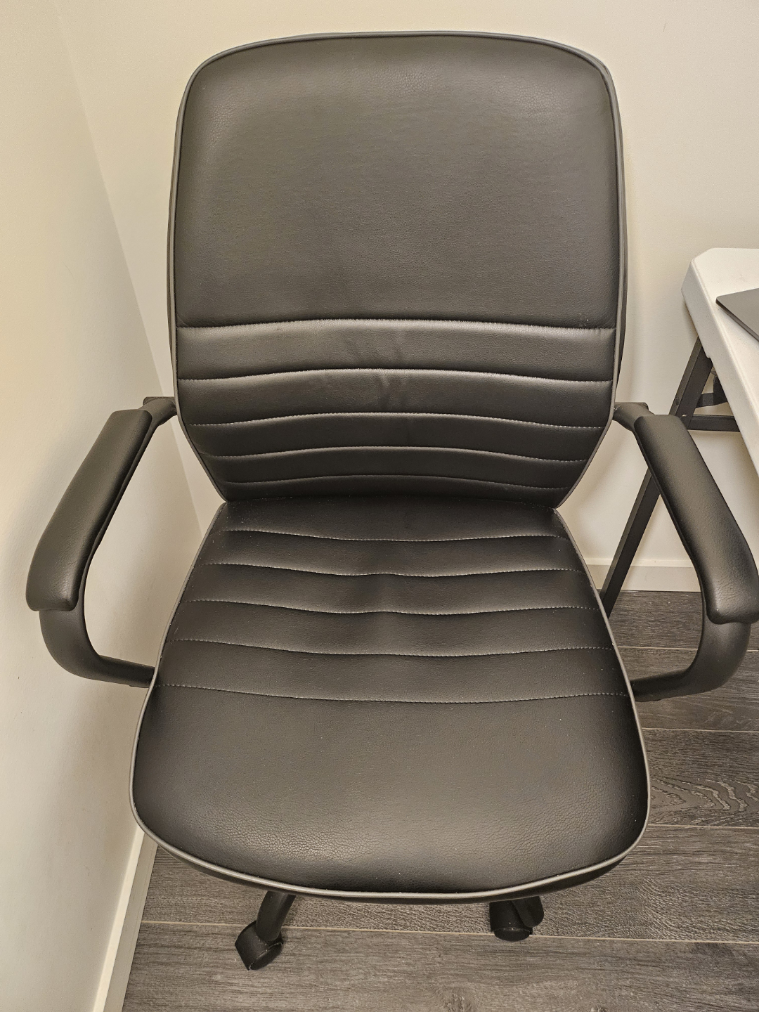 Black Office Chair with Armrests