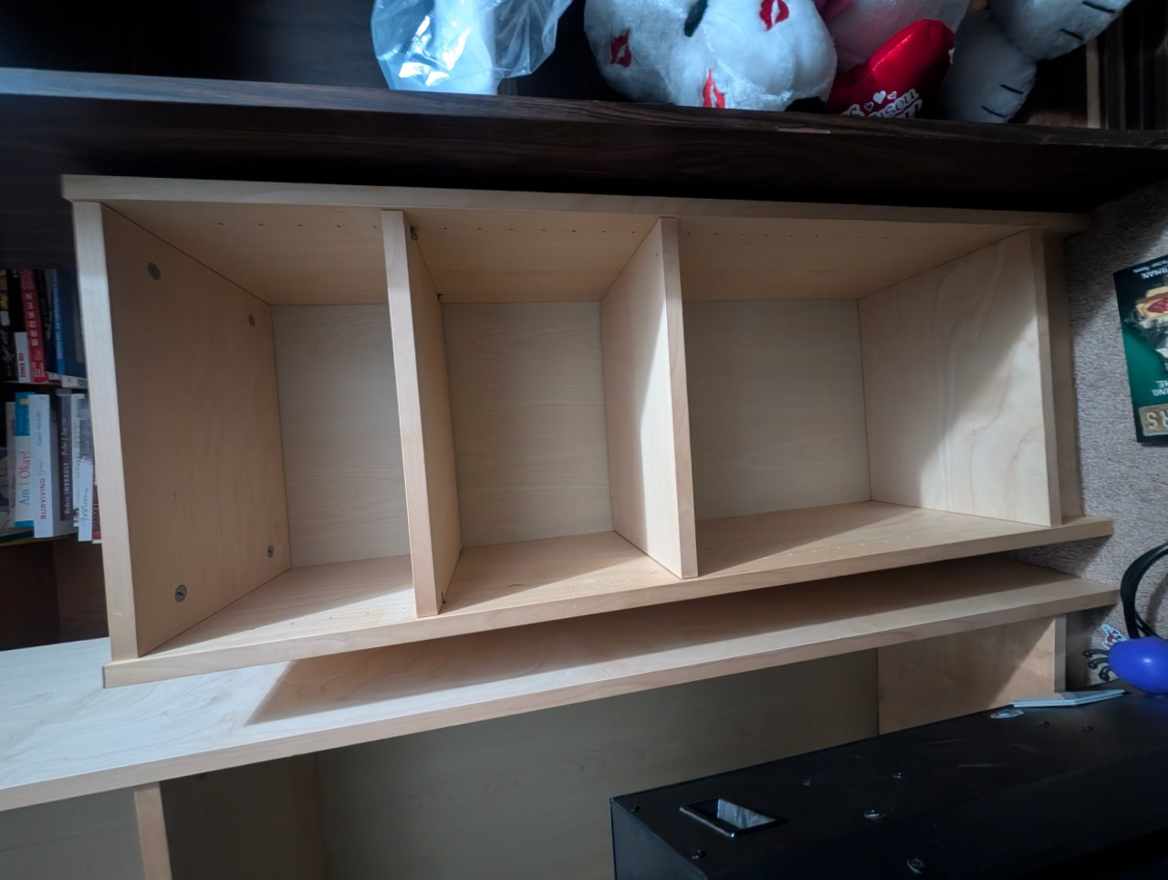 small three shelf shelving unit