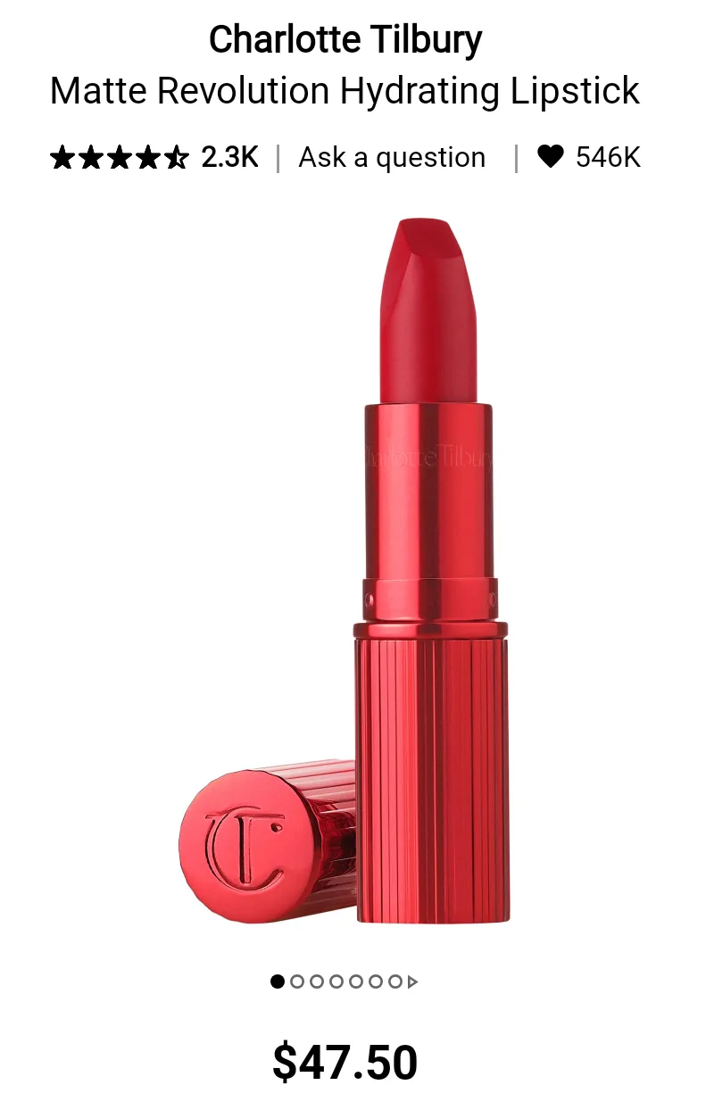 Charlotte Tilbury Lipstick - Hollywood Vixen (new) image indicator(2)