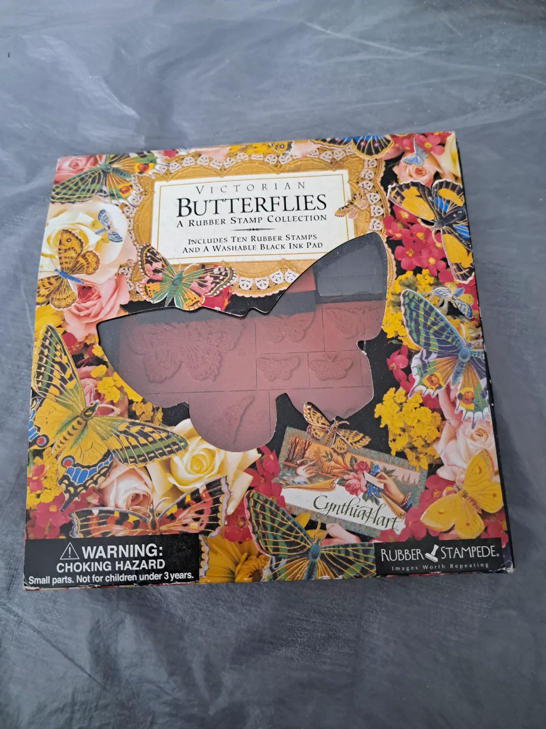 Cynthia Hart Victorian Butterflies Rubber Stamp Collection thumbnail