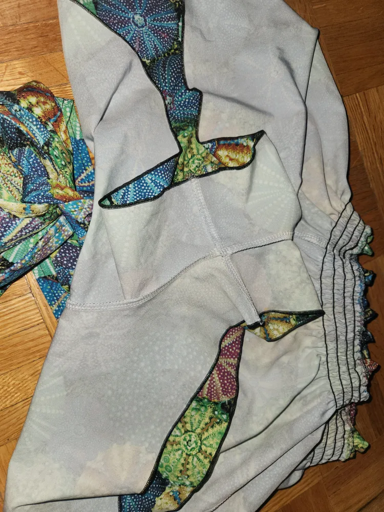 BlackMilk Clothing Sea Urchin Print Shorts with Tie Waist image indicator(4)