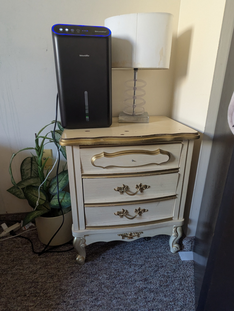 Set of Vintage Three-Drawer Nightstand & Dresser - photo 2