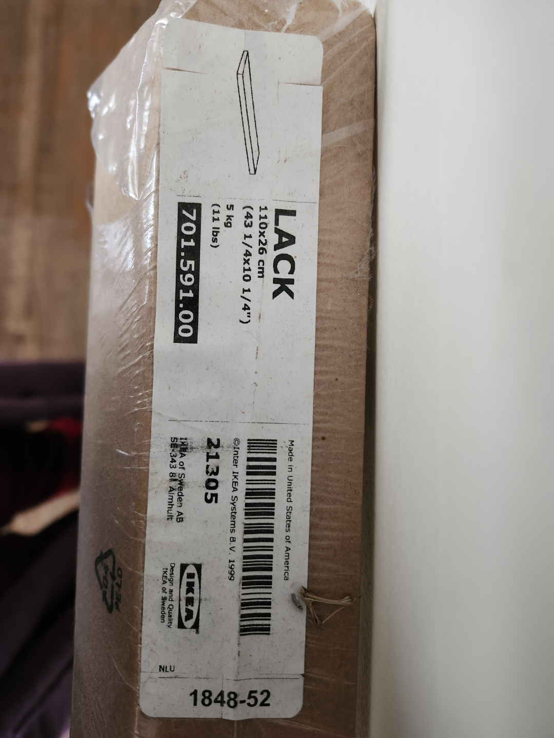 IKEA LACK Black Shelf - Brand New - photo 3