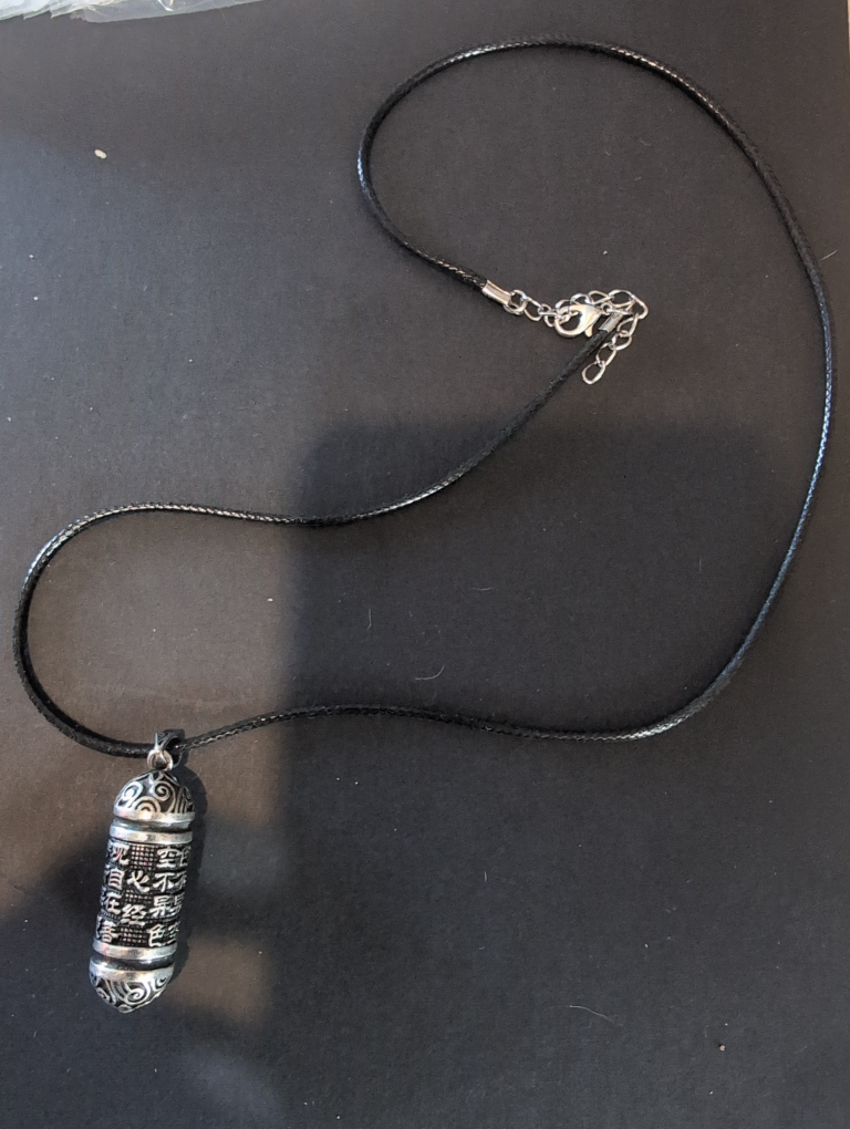 Tibetan Prayer Wheel Necklace Pendant (Cremation ash Necklace) - photo 2