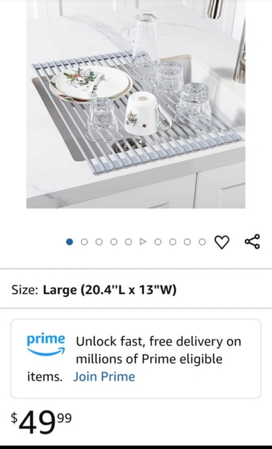 U-Taste Large Over-the-Sink Dish Drying Rack - photo 2