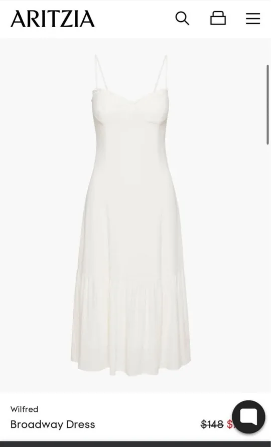 Aritzia Wilfred Broadway Dress - White - Size 6 image indicator(2)