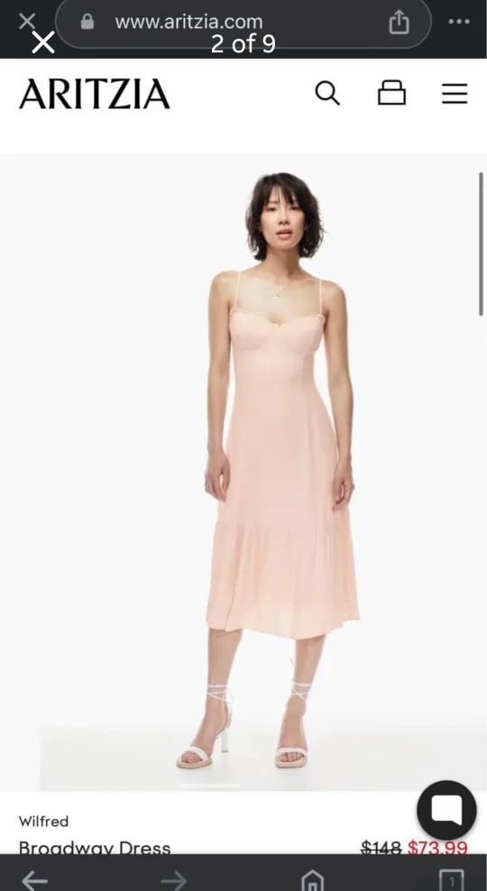 Aritzia Wilfred Broadway Dress - White - Size 6 image indicator(3)