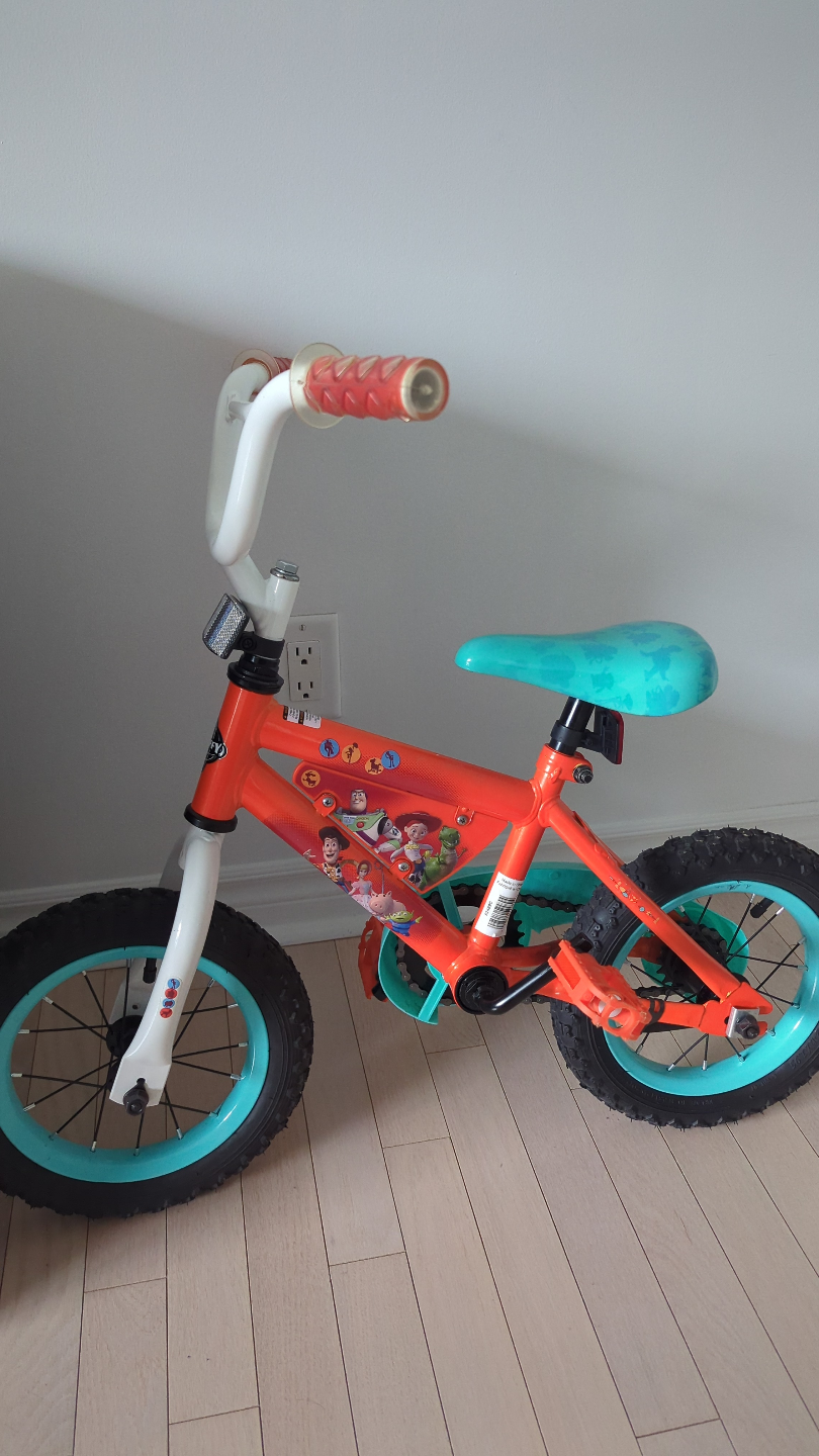 12" Toy Story Huffy Kids Bike with training wheels