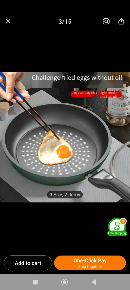 Brand New with box  Aodeshi  Non-Stick Frying Pan 28cm with lid image indicator(7)