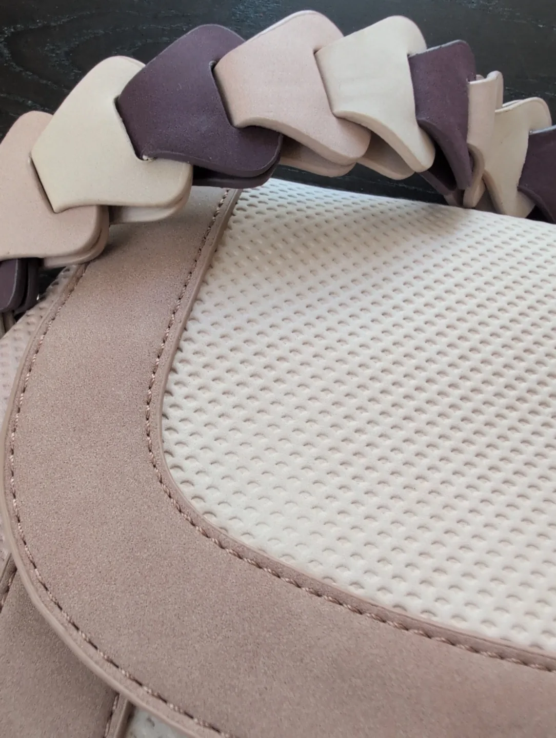 NEW - Blush/Nude Crossbody Bag with Interchangeable Strap image indicator(5)