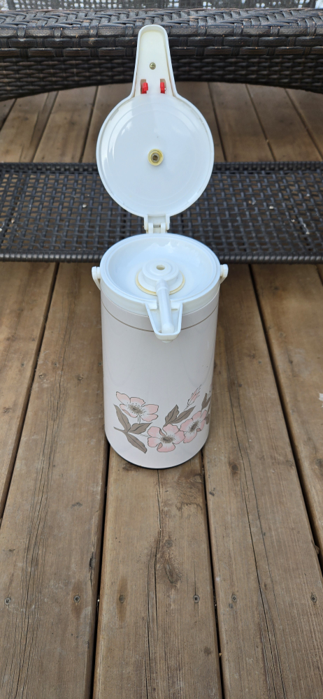 💚Vintage Floral Thermos Beverage Dispenser - photo 3