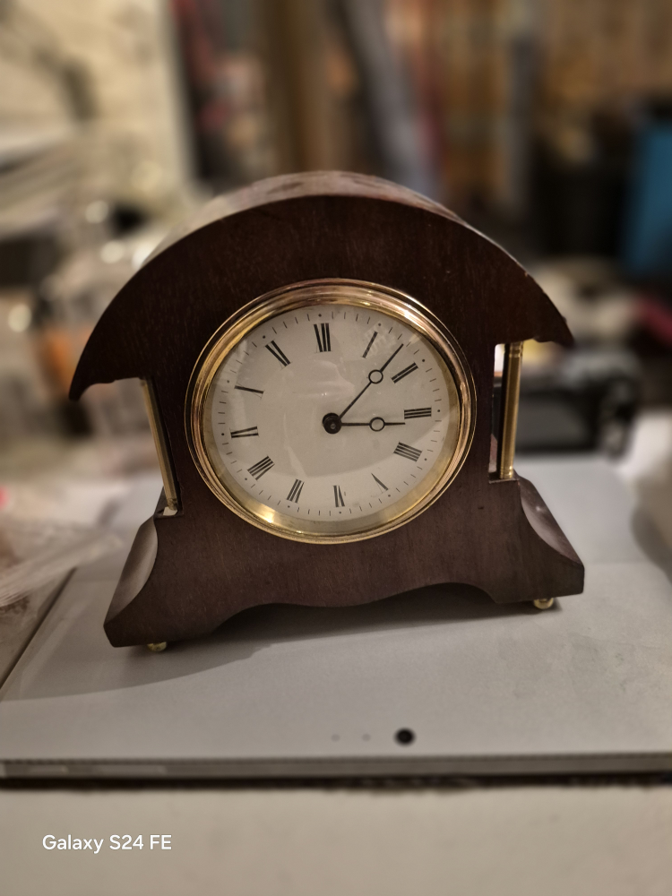 Antique Wooden Mantel Clock