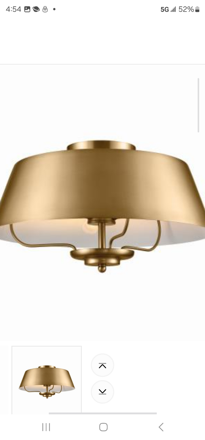 Gold Modern Kichler Farmhouse convertible Pendant Light Fixture - photo 2