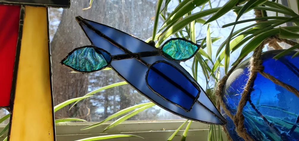 Stained Glass Kayak (Blue) thumbnail