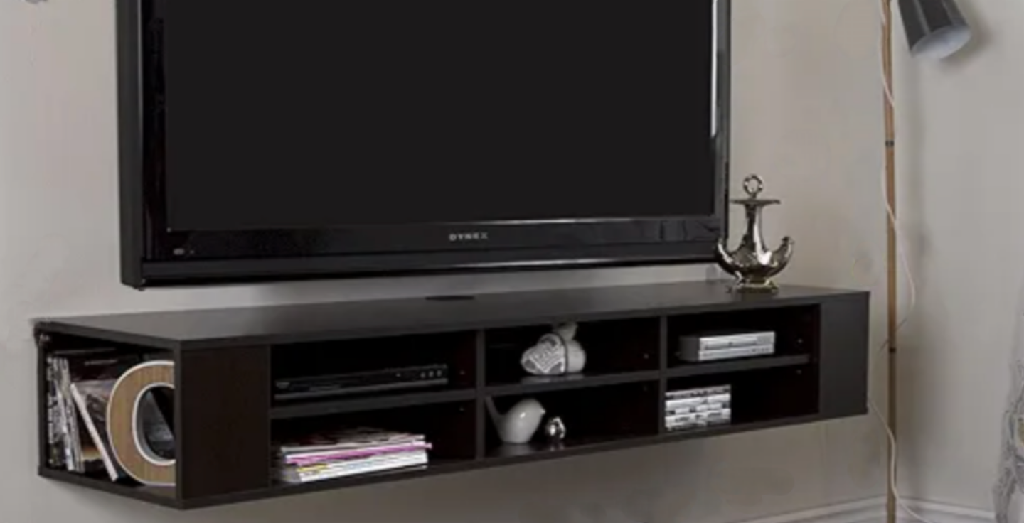Chocolate Color Floating TV Stand Media Console - photo 4