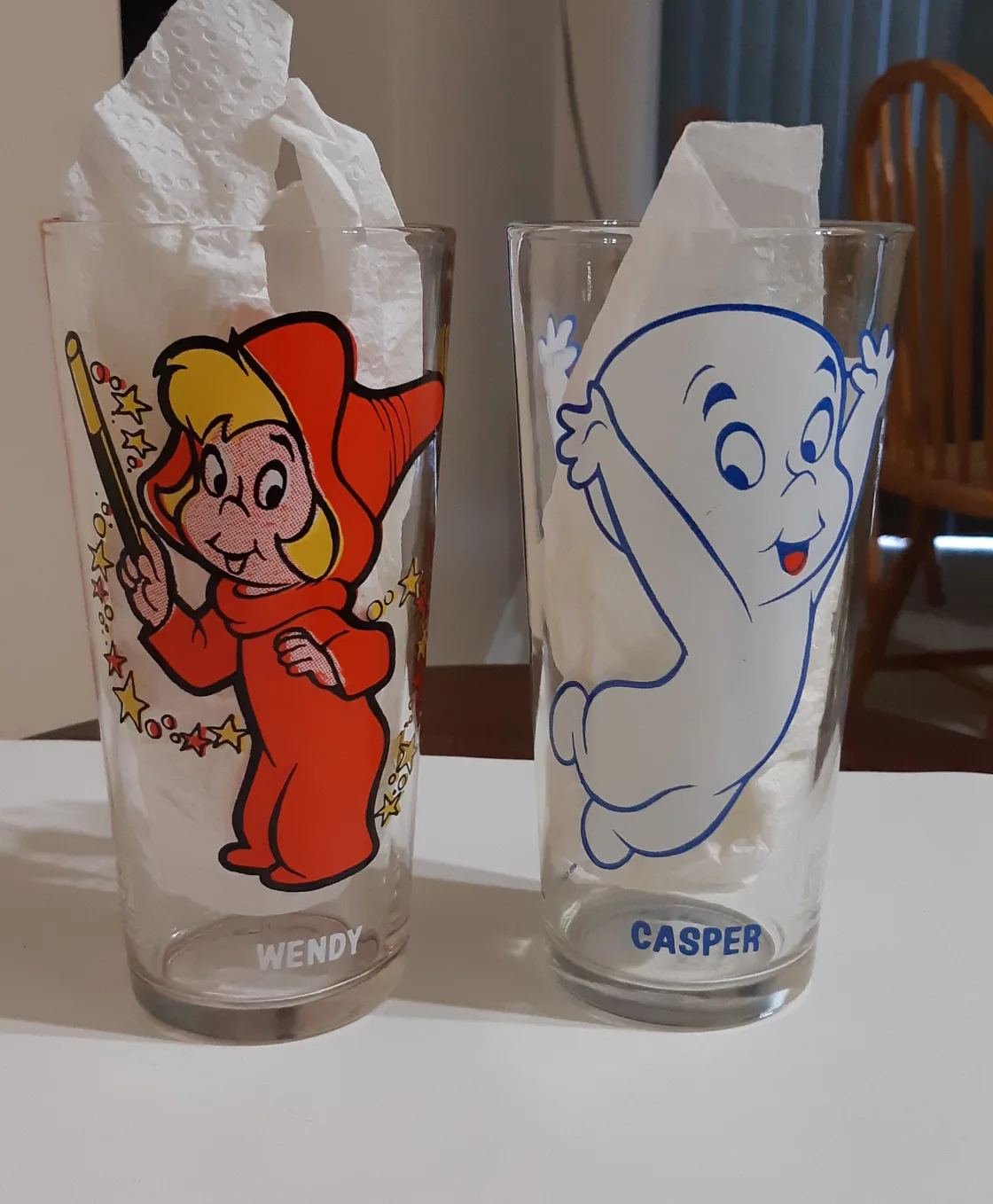 Vintage Pepsi Casper and Wendy glasses image indicator(2)