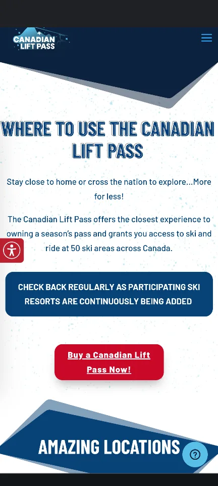 One (1) Platinum Canadian Lift Pass Ticket image indicator(4)