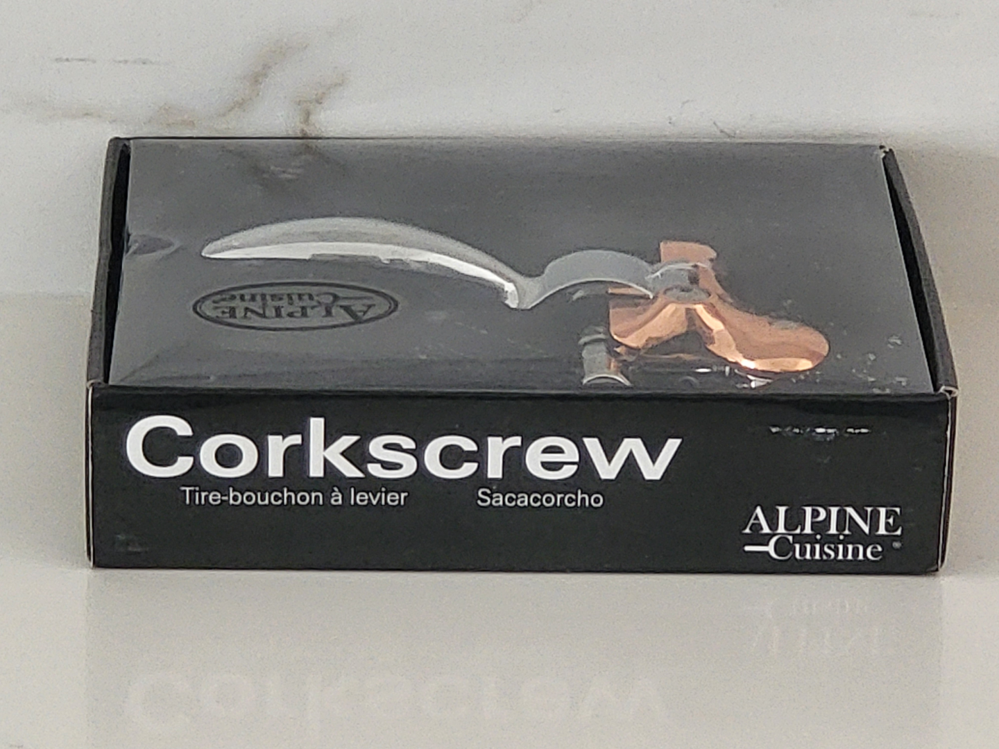 Alpine Cuisine Rose Gold Lever Corkscrew