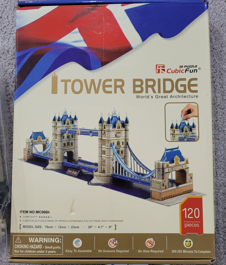 CubicFun 3D Puzzle Tower Bridge 120 Pieces