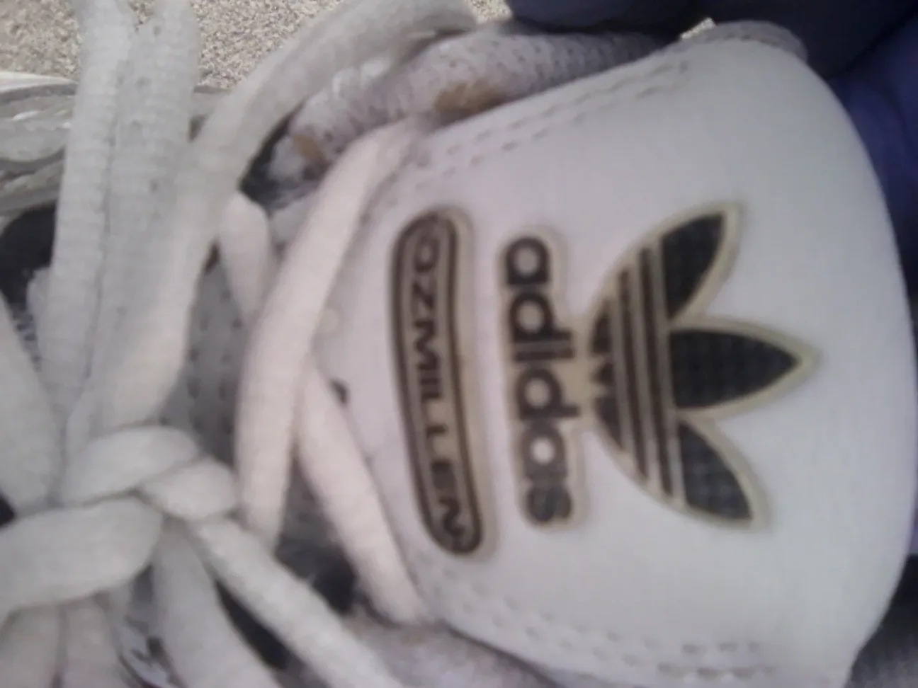 Adidas Ozmillen Silver Athletic Running Shoes 6.5 men's 💚 image indicator(3)