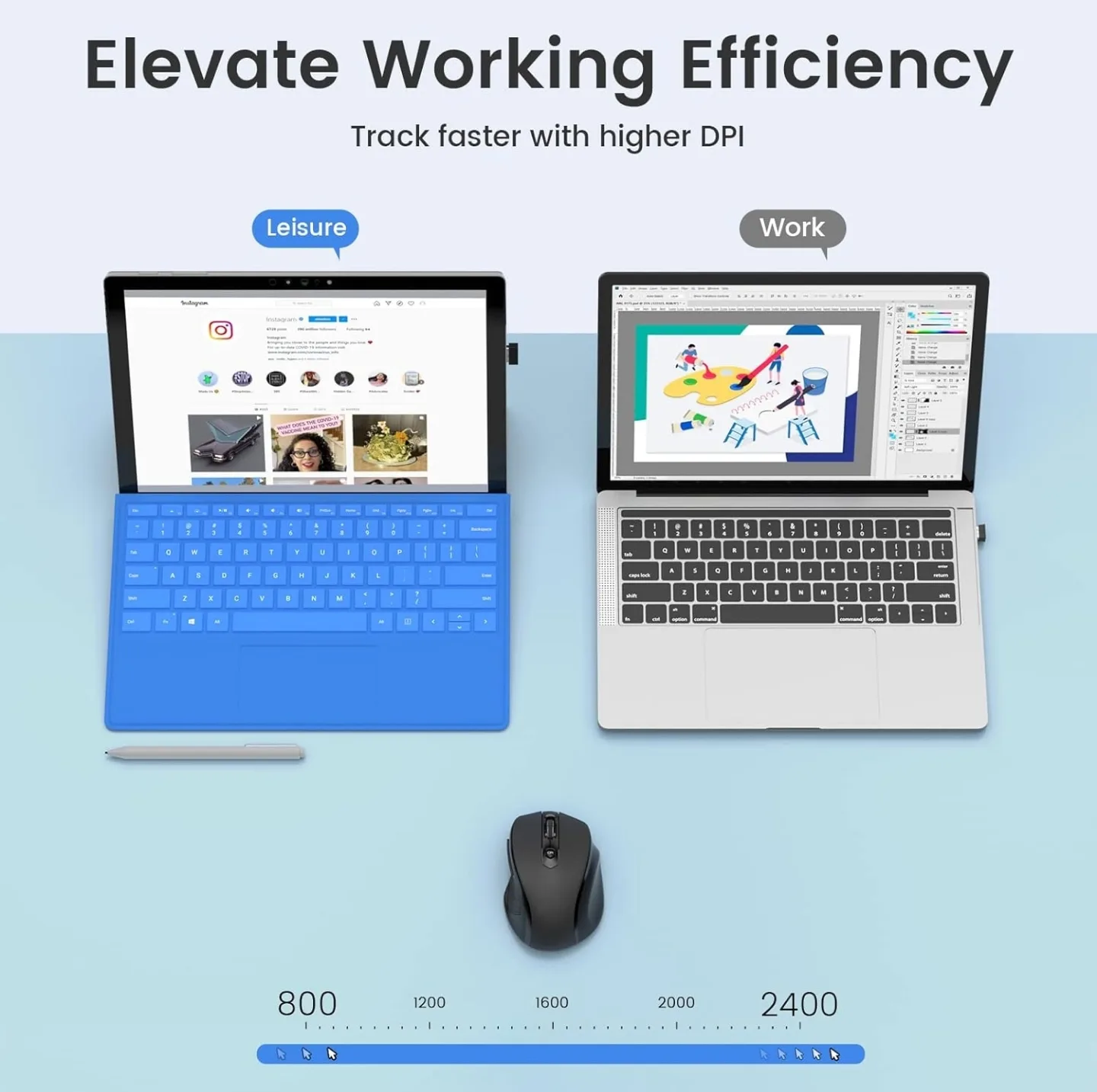 Erganomic wireless mouse (incl. battery) image indicator(6)