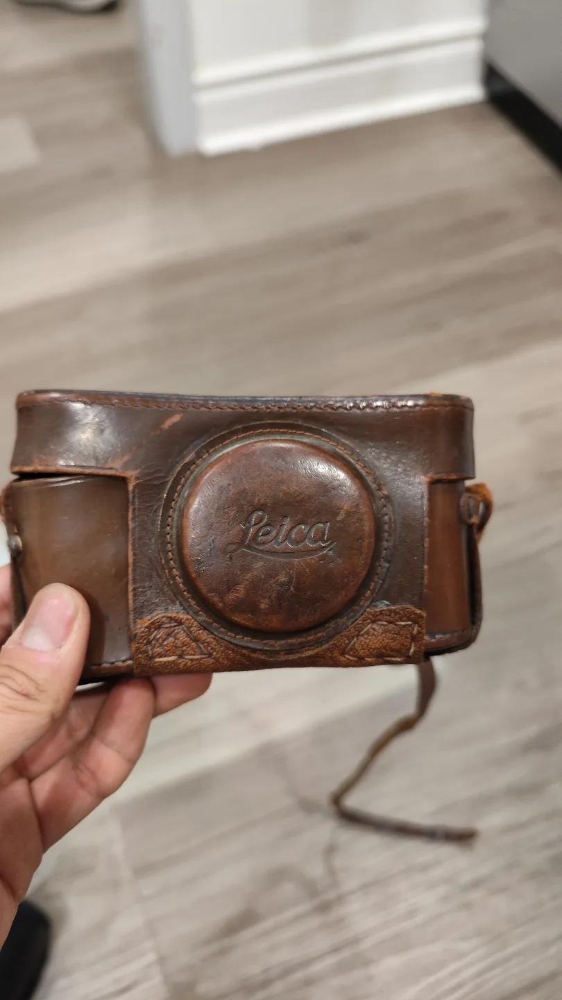 old Leica camera case thumbnail