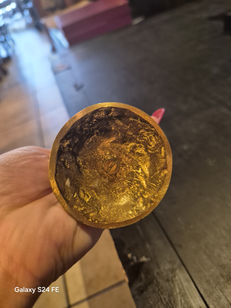 Vintage Solid Brass Wax Seal Handle - photo 4