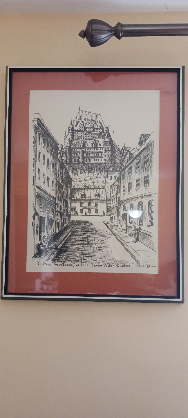 Pair of Vintage Quebec City Prints by Claude Plante - photo 2