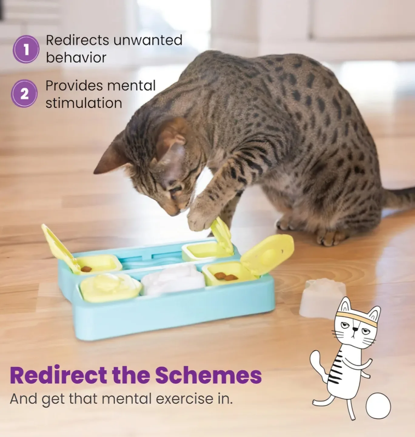 BNIB Interactive Cat Treat Puzzle image indicator(4)