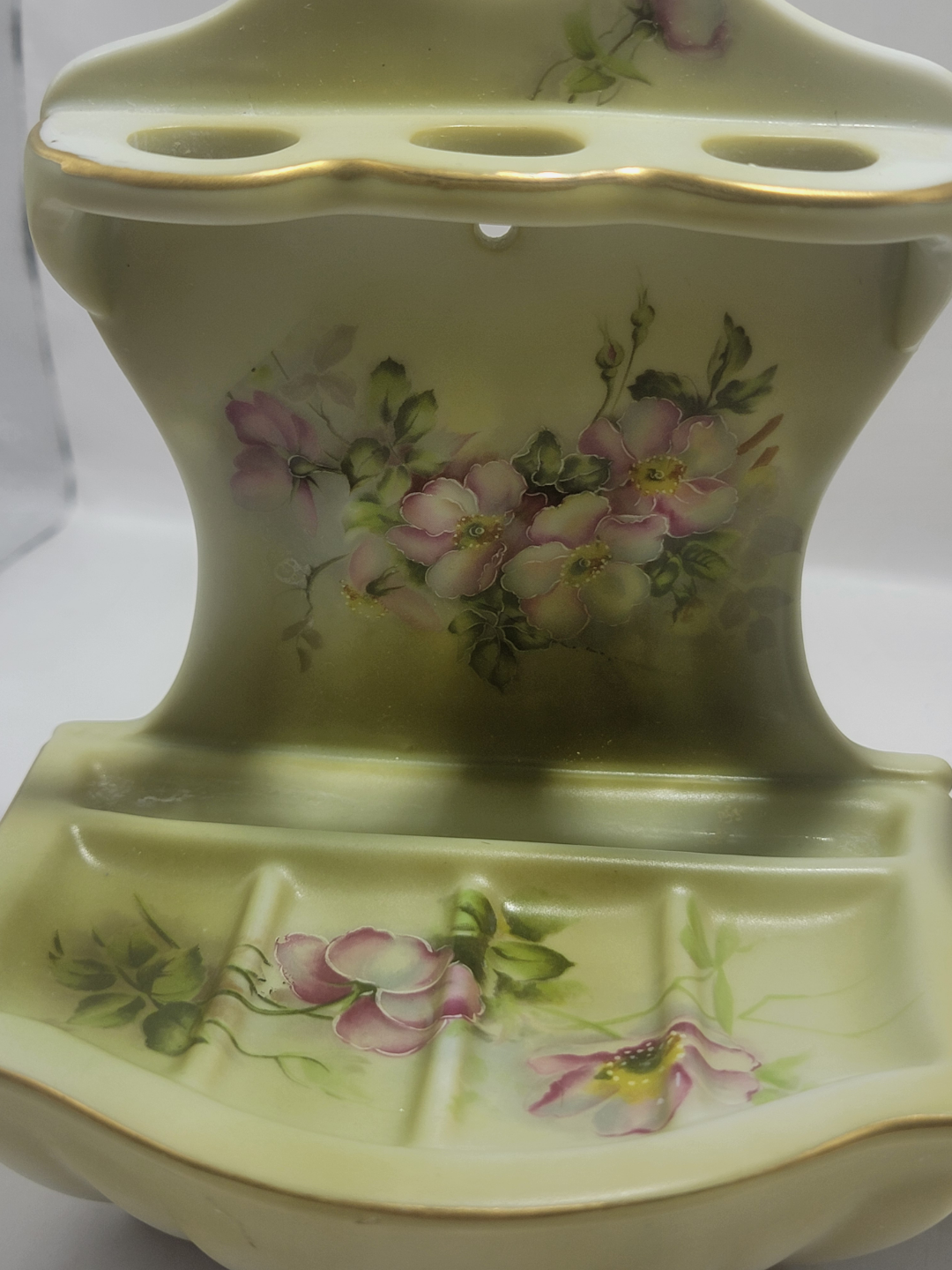 Vintage Nippon Hand-Painted Bathroom Set - photo 2