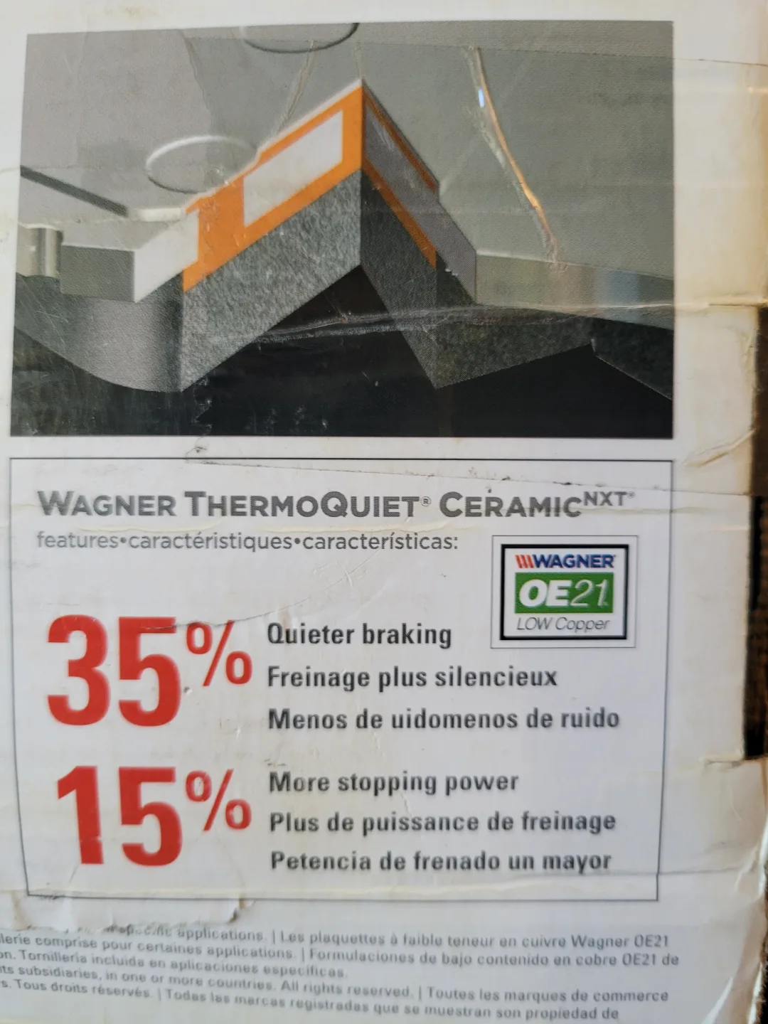 Wagner TQ MX781A Premium Disc Brake Pads image indicator(3)