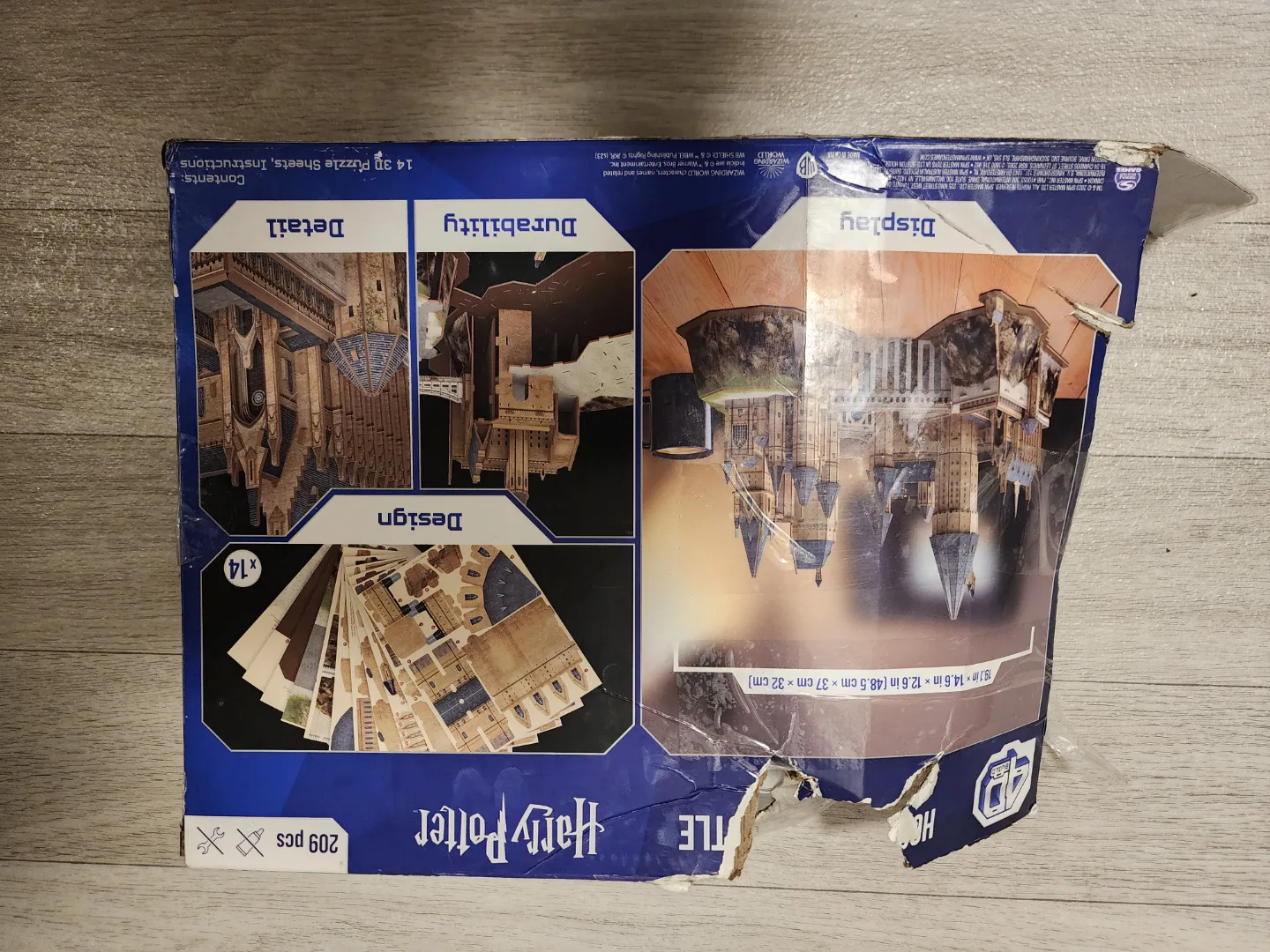 💚 Hogwarts Castle 3D Puzzle - 209 Pieces image indicator(2)