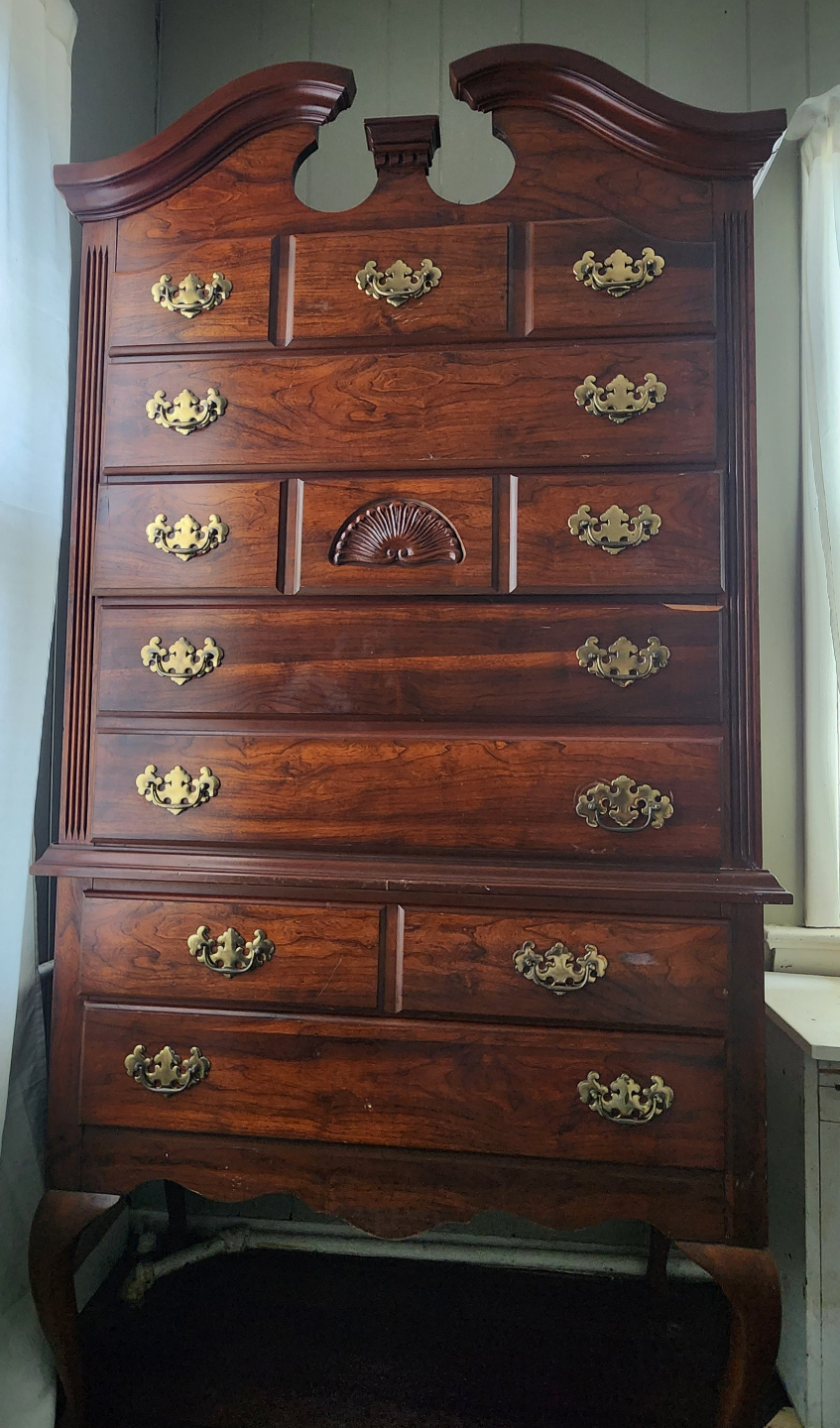 Tall Antique Wooden Chest of Drawers