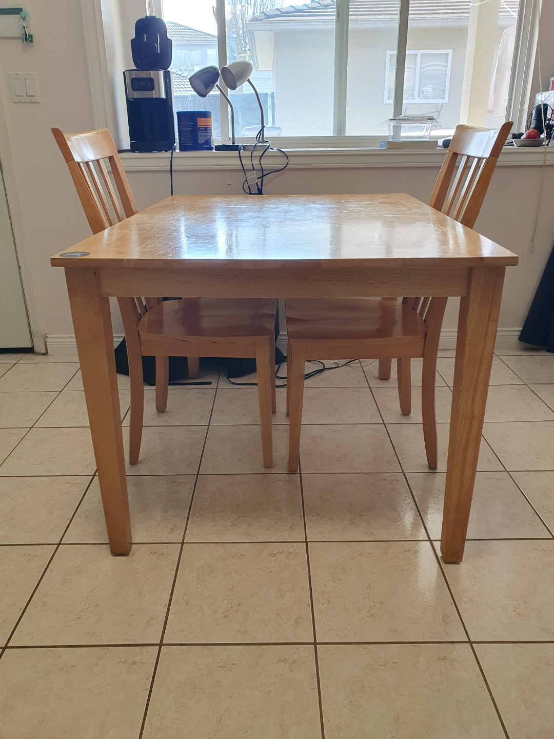 Small Wooden Dining Table Set-free - photo 2