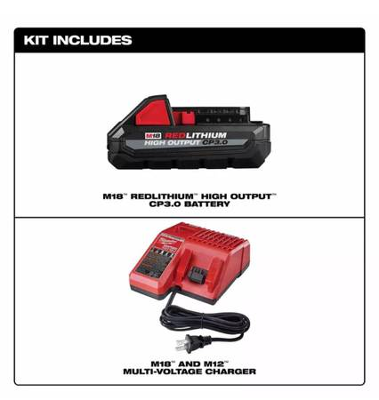 BNIB Milwaukee M18 RedLithium High Output Battery & Charger - photo 3