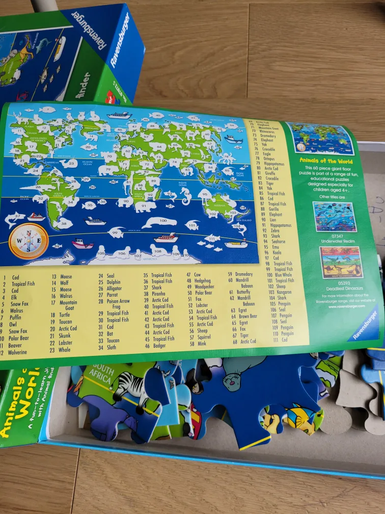 Ravensburger Animals of the World 60-Piece Giant Floor Puzzle image indicator(3)