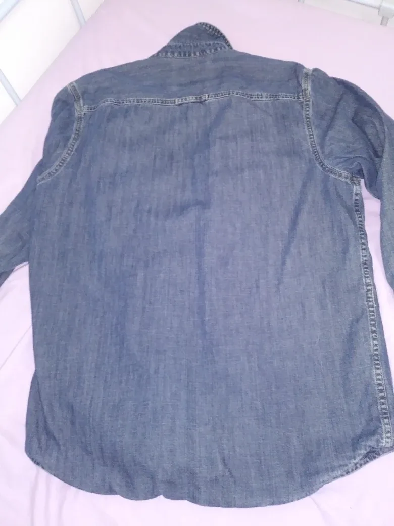 L.L.Bean Men's Denim Shirt - Size Small image indicator(3)