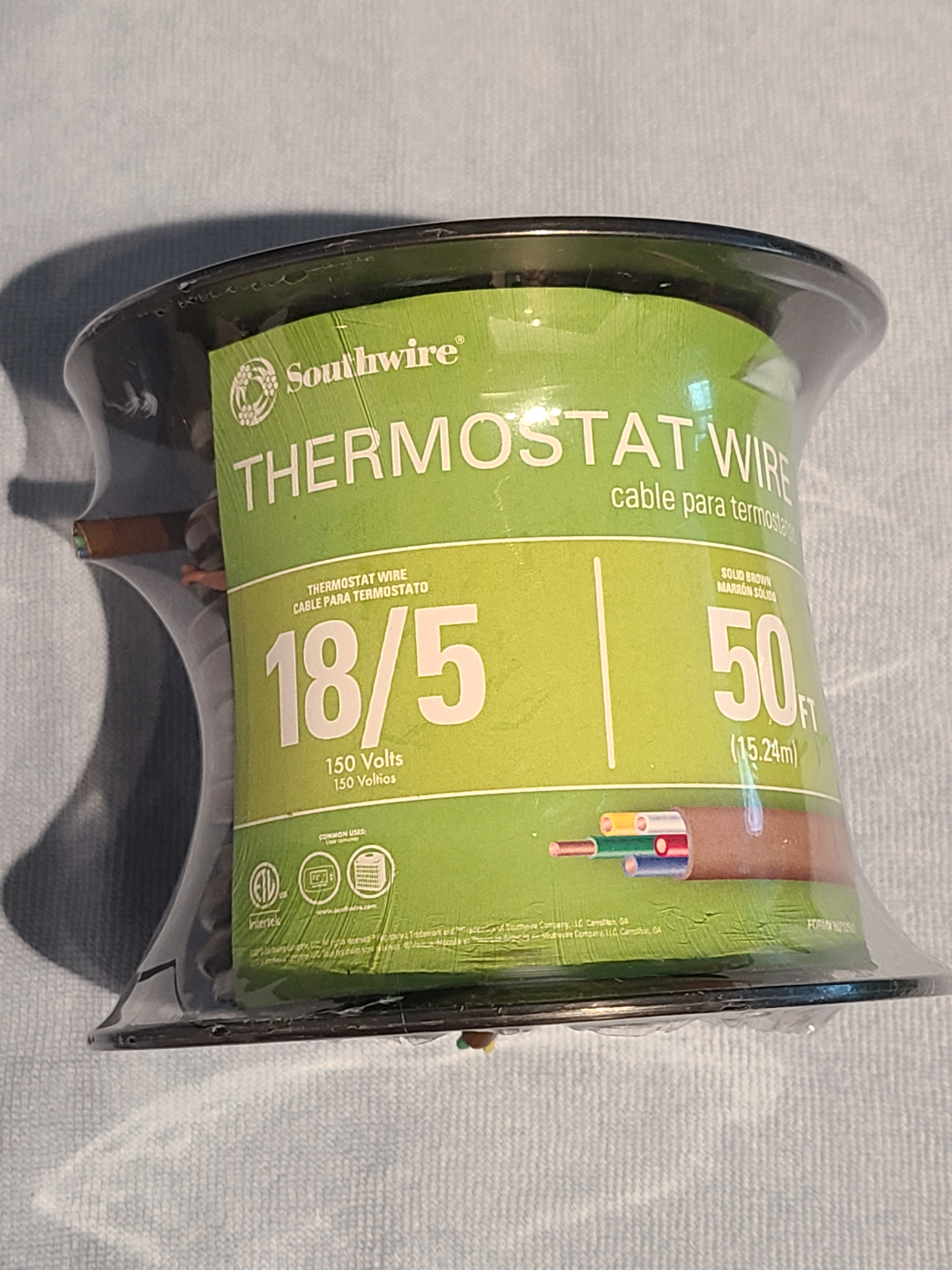 Southwire 64169622 Thermostat Wire 18/5, 50 ft - Brand New - photo 3