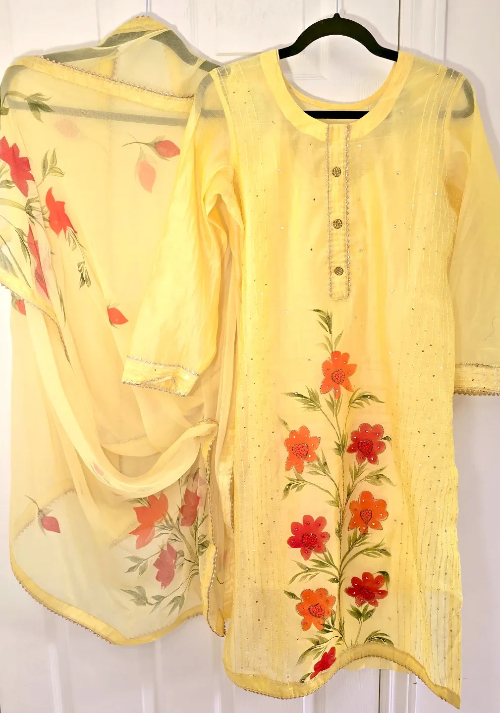 Yellow Salwar Kameez with Dupatta thumbnail