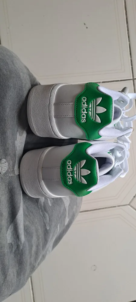 Adidas Superstar Shoes - White and Green image indicator(2)