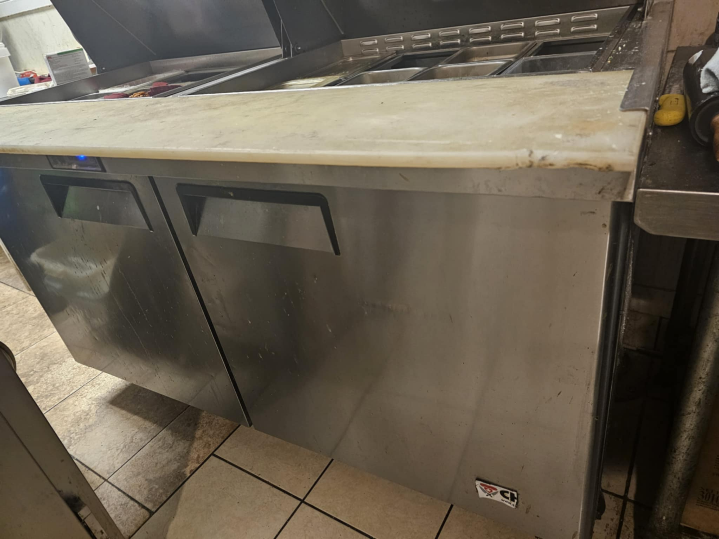 Commercial Stainless Steel Prep Table with Refrigerated Base - photo 2