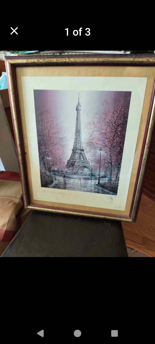 Framed Parisian Springtime Print by Guy Dessapt