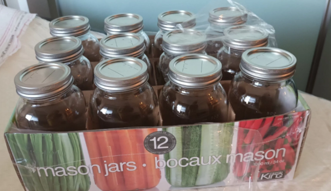 12 Mason Jars, (1 lit) - photo 3