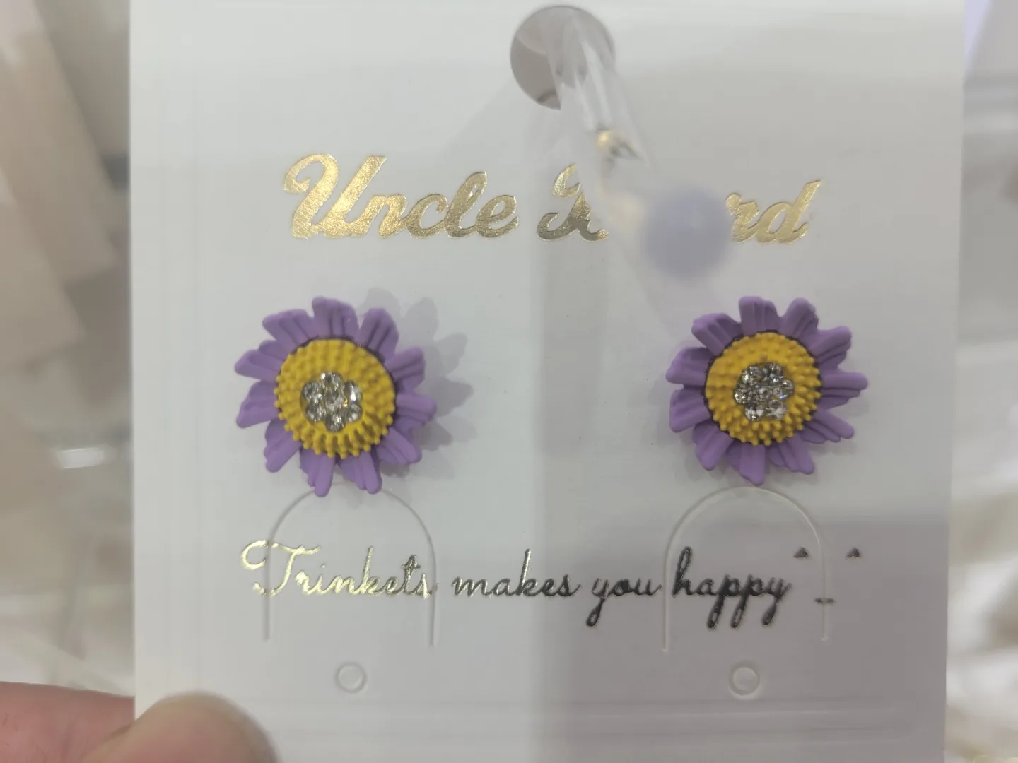 Uncle Beard Flower Stud Earrings thumbnail