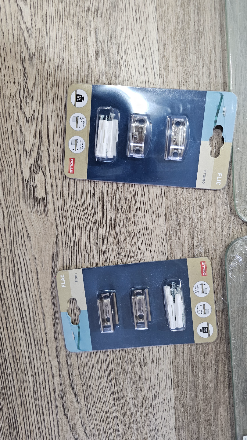 2x Glass Shelves with Hardware - photo 2