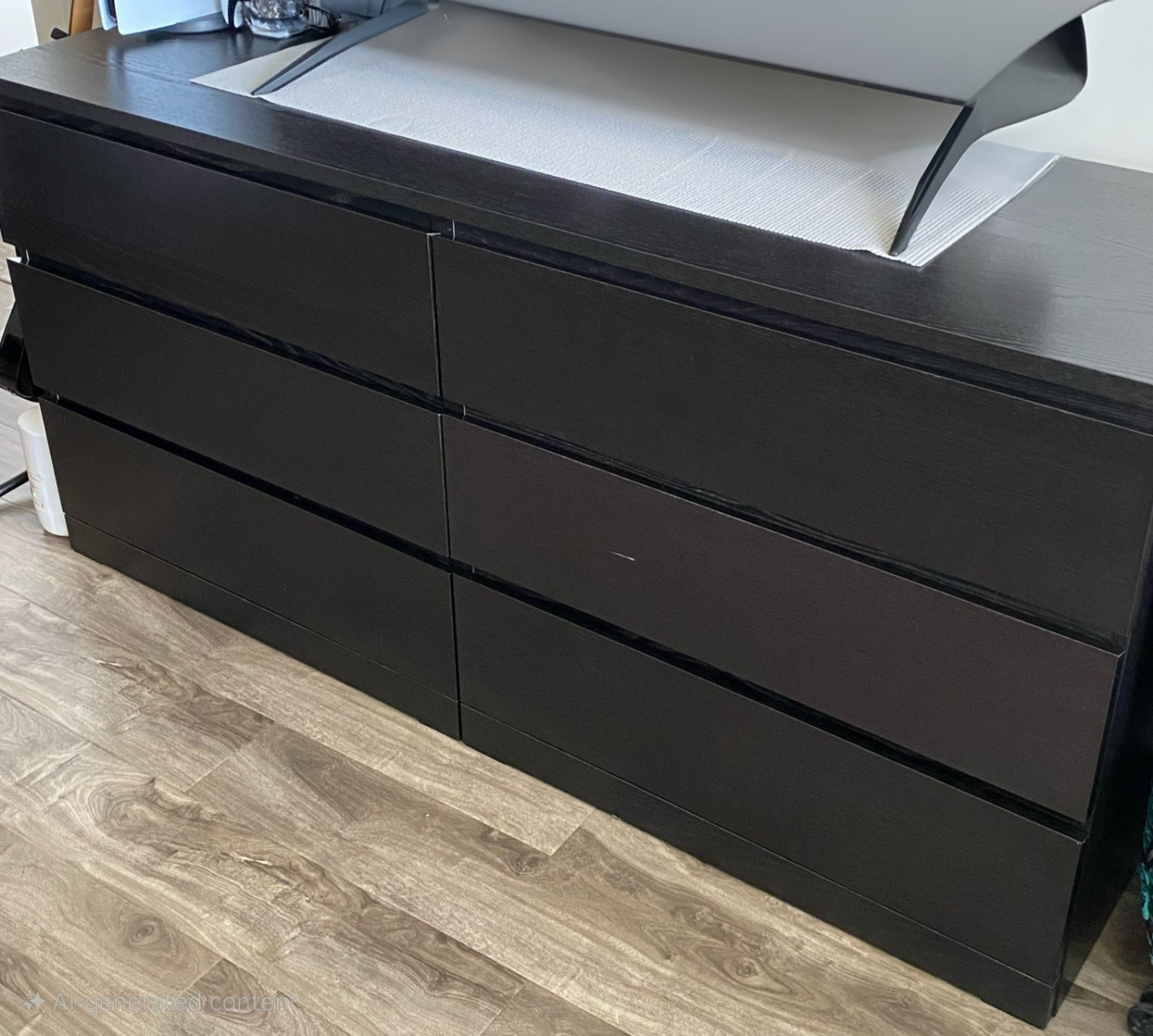 IKEA 6-Drawer Dresser -Black-Brown