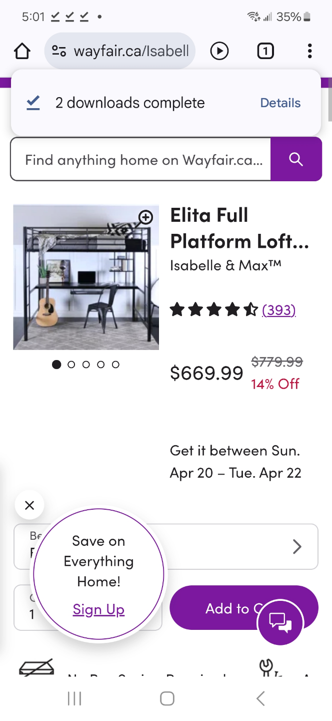 Loft Bed with workstation black - photo 4