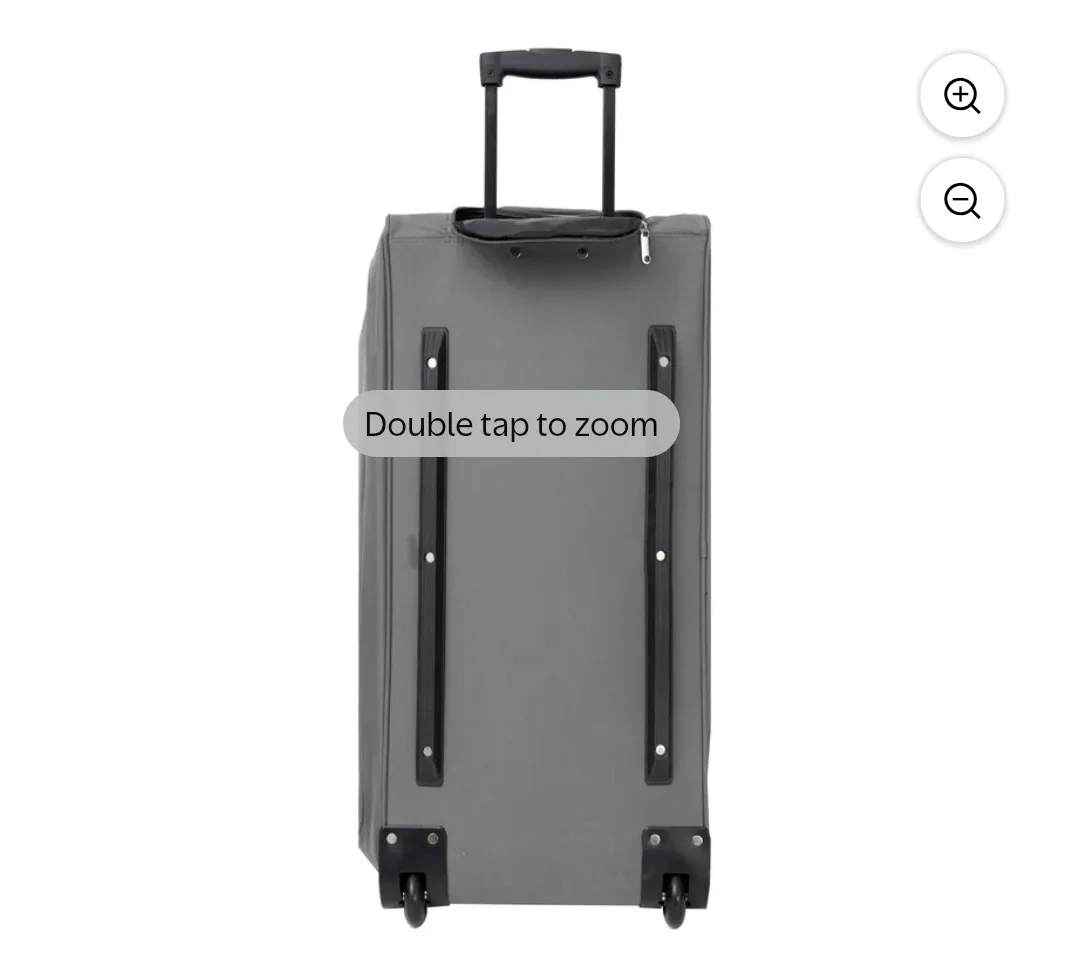 Amalodie 30 Inch Rolling Duffel Bag - Grey image indicator(6)